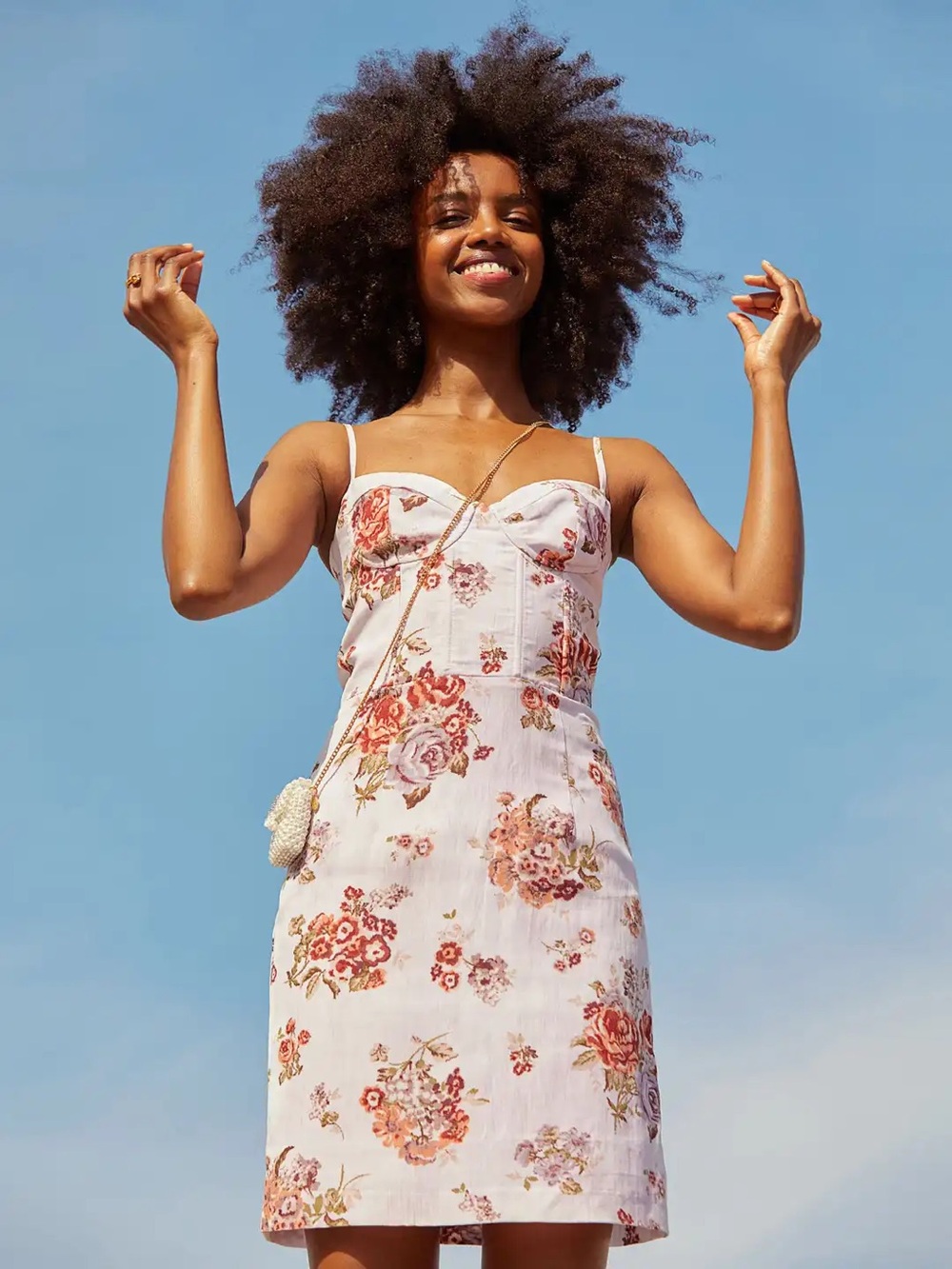 Brock Collection H and M Floral Bustier Slip Dress in Lilac